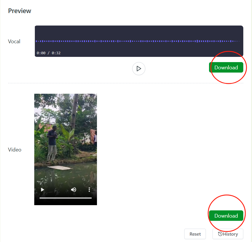 Download clear voice and video files