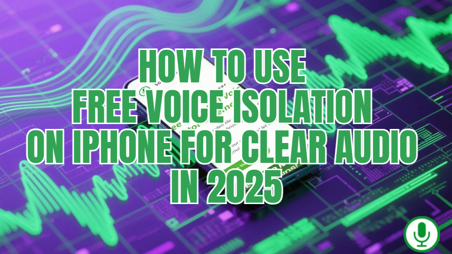 How to Use Voice Isolation on iPhone for Clear Audio in 2025